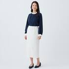 カットジョーゼットストレートスカート (35105) 6枚目画像