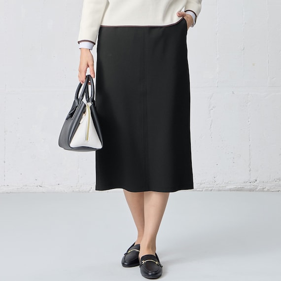 カットジョーゼットストレートスカート (35105) 9枚目画像