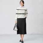 カットジョーゼットストレートスカート (35105) 10枚目画像