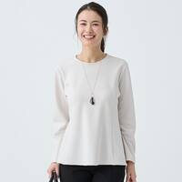 カットジョーゼットペプラムプルオーバー　(65105)