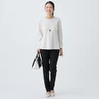 カットジョーゼットペプラムプルオーバー (65105) 2枚目画像