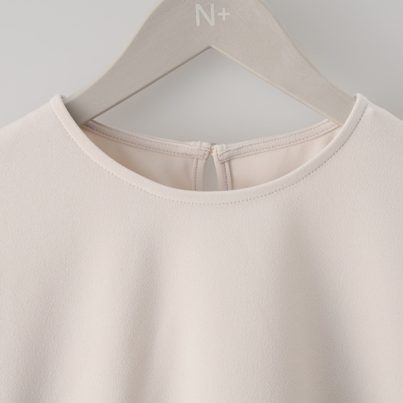 カットジョーゼットペプラムプルオーバー (65105) 4枚目画像