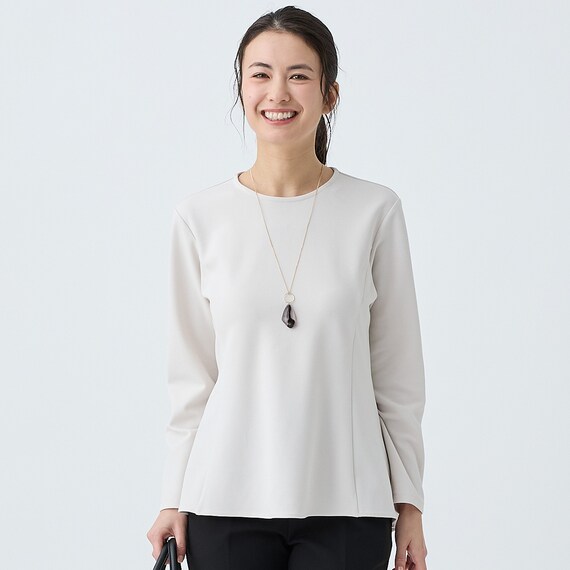 カットジョーゼットペプラムプルオーバー　(65105) 7枚目画像