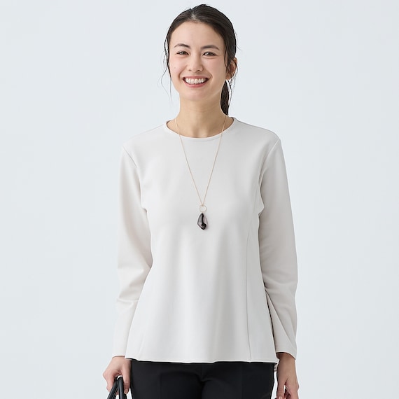 カットジョーゼットペプラムプルオーバー (65105) 7枚目画像