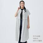 小紋柄レイヤード見えワンピース (45102) 1枚目画像