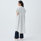 小紋柄レイヤード見えワンピース (45102) 4枚目画像