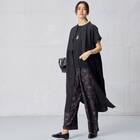 小紋柄レイヤード見えワンピース　(45102) 6枚目画像