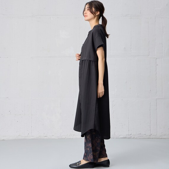 小紋柄レイヤード見えワンピース (45102) 7枚目画像