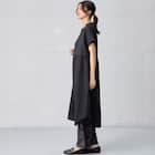 小紋柄レイヤード見えワンピース (45102) 7枚目画像