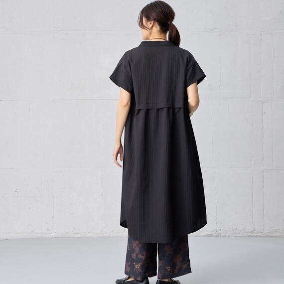 小紋柄レイヤード見えワンピース　(45102) 8枚目画像