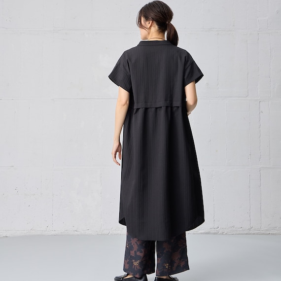 小紋柄レイヤード見えワンピース (45102) 8枚目画像