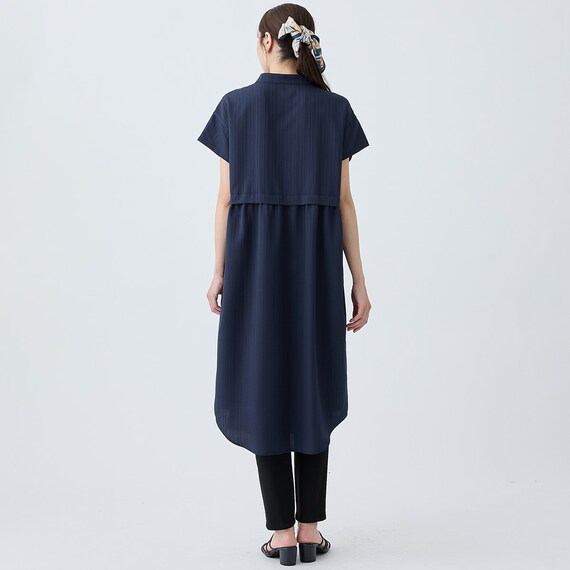 小紋柄レイヤード見えワンピース　(45102) 12枚目画像