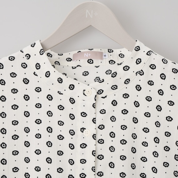 小紋柄レイヤード見えワンピース (45102) 16枚目画像