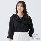 小紋柄ラッフル襟ブラウス　(55107) 7枚目画像