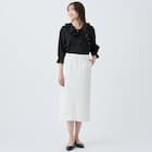 小紋柄ラッフル襟ブラウス (55107) 9枚目画像