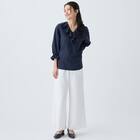 小紋柄ラッフル襟ブラウス　(55107) 16枚目画像