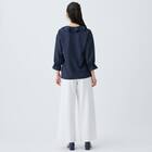 小紋柄ラッフル襟ブラウス　(55107) 18枚目画像