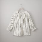 小紋柄ラッフル襟ブラウス (55107) 19枚目画像