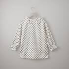 小紋柄ラッフル襟ブラウス　(55107) 20枚目画像