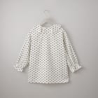 小紋柄ラッフル襟ブラウス (55107) 20枚目画像