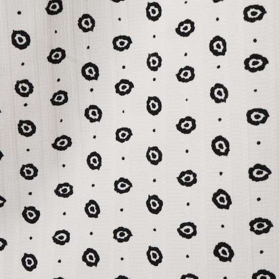 小紋柄ラッフル襟ブラウス (55107) 21枚目画像