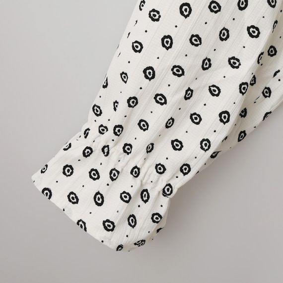 小紋柄ラッフル襟ブラウス (55107) 23枚目画像