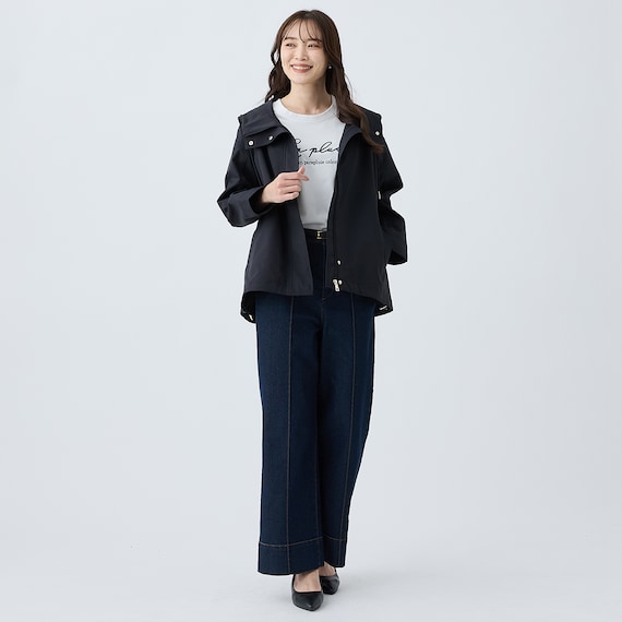 花粉がつきにくいはっ水UVカットAラインコート (05100) 2枚目画像