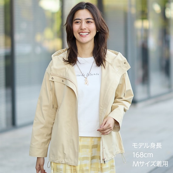 花粉がつきにくいはっ水UVカットAラインコート (05100) 1枚目画像