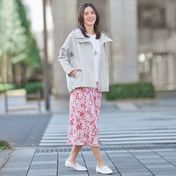 花粉がつきにくいはっ水ＵＶカットＡラインコート　(05100) 5枚目画像