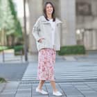 花粉がつきにくいはっ水UVカットAラインコート (05100) 5枚目画像