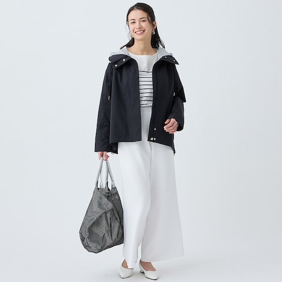 花粉がつきにくいはっ水UVカットAラインコート (05100) 19枚目画像