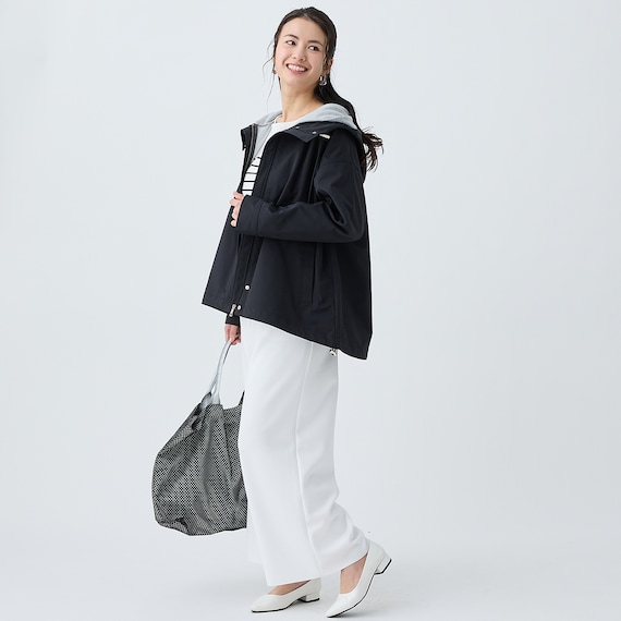 花粉がつきにくいはっ水UVカットAラインコート (05100) 20枚目画像