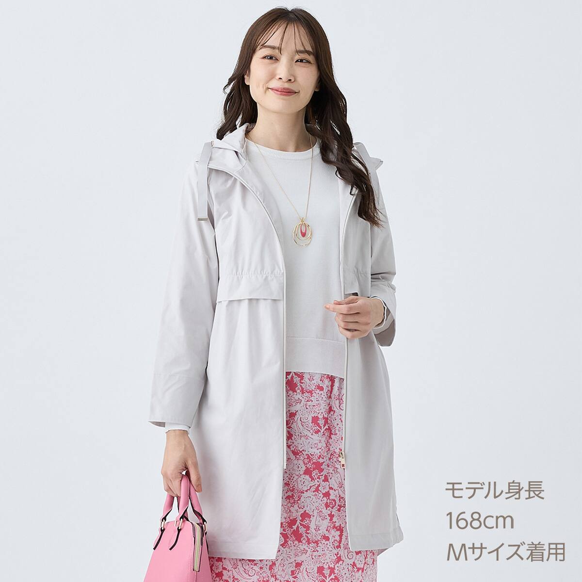 花粉がつきにくいはっ水UVカットストレッチ軽量コート (05101