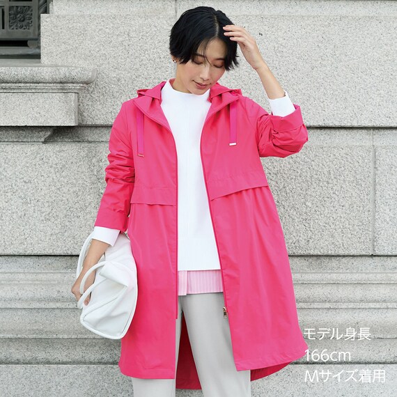 花粉がつきにくいはっ水UVカットストレッチ軽量コート (05101) 4枚目画像