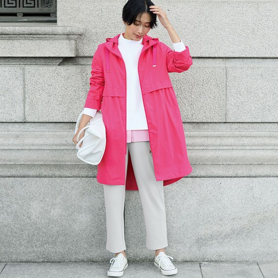 花粉がつきにくいはっ水ＵＶカットストレッチ軽量コート　(05101) 5枚目画像