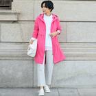 花粉がつきにくいはっ水UVカットストレッチ軽量コート (05101) 6枚目画像