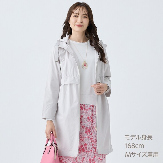 花粉がつきにくいはっ水UVカットストレッチ軽量コート (05101) 8枚目画像