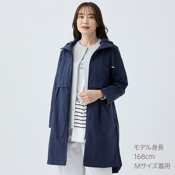 花粉がつきにくいはっ水UVカットストレッチ軽量コート (05101) 12枚目画像