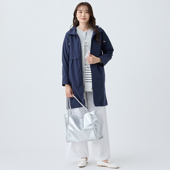 花粉がつきにくいはっ水UVカットストレッチ軽量コート (05101) 14枚目画像