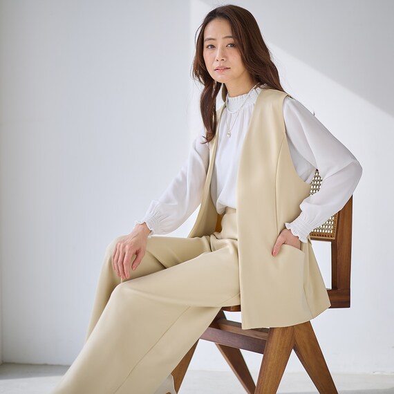 ソフトストレッチミドルジレ　(15104) 3枚目画像