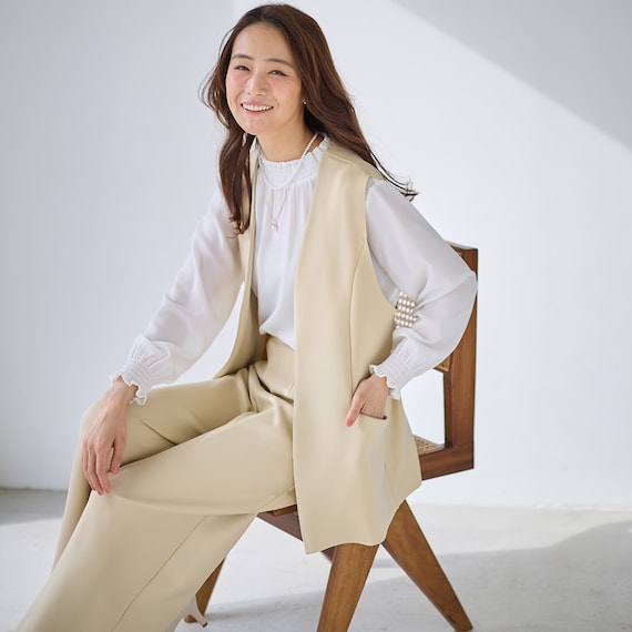 ソフトストレッチミドルジレ (15104) 4枚目画像