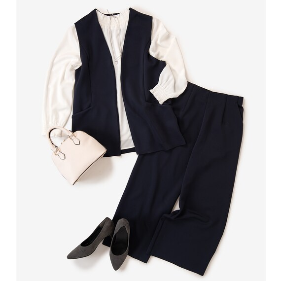 ソフトストレッチセミワイドパンツレギュラー丈　(25101) 6枚目画像