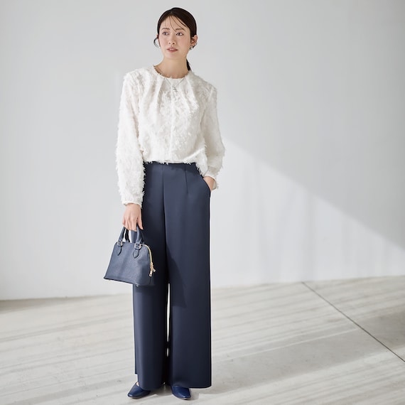 ソフトストレッチセミワイドパンツレギュラー丈 (25101) 8枚目画像