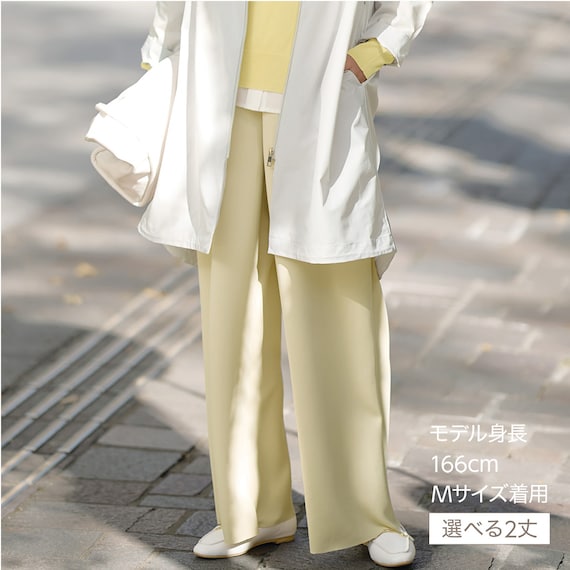 ソフトストレッチセミワイドパンツレギュラー丈 (25101) 9枚目画像