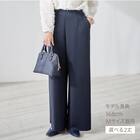 ソフトストレッチセミワイドパンツロング丈　(25102) 3枚目画像