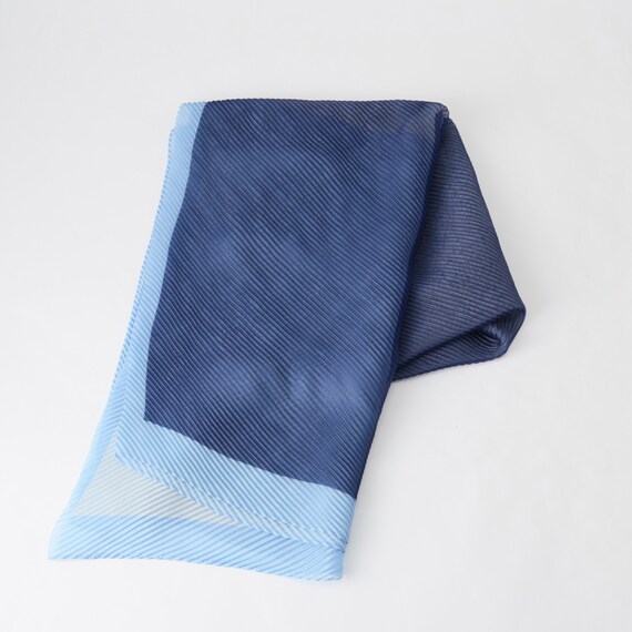 カラーブロッキングシアープリーツストール　(95111) 3枚目画像