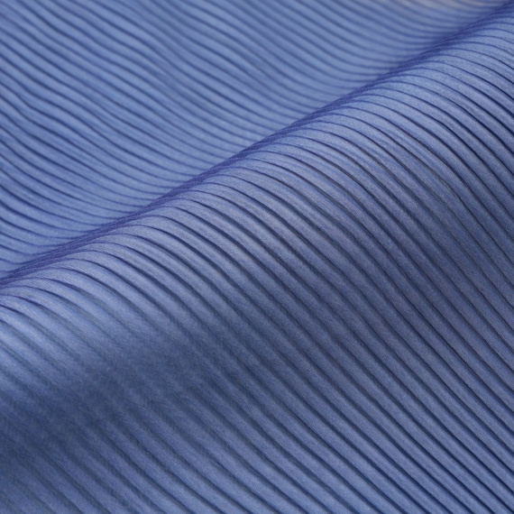 カラーブロッキングシアープリーツストール (95111) 4枚目画像