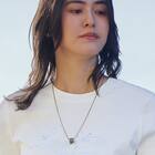 ガラスストーン使いスライダーチェーンネックレス　(95102) 1枚目画像