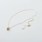 ガラスストーン使いスライダーチェーンネックレス (95102) 4枚目画像