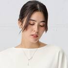 プラパールラリエットチャームショートネックレス　(95113) 1枚目画像